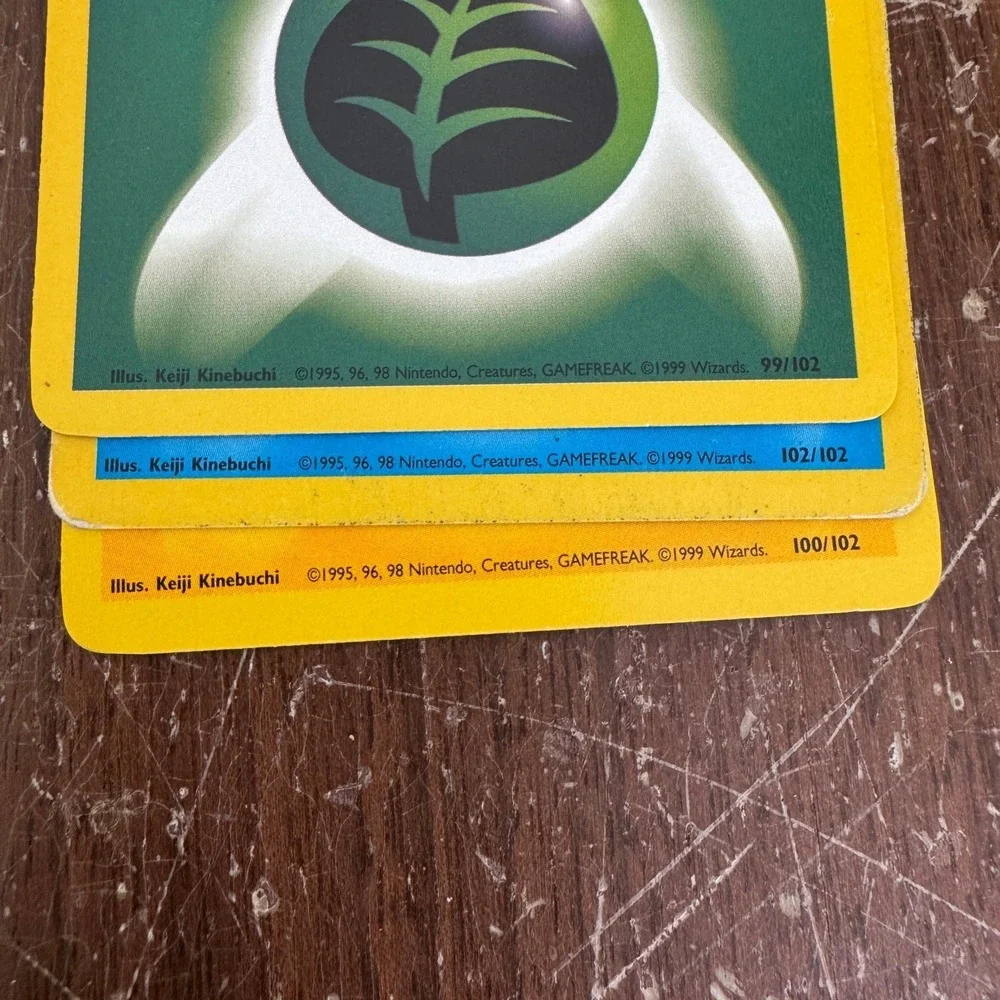 Pokemon VINTAGE 90s ENERGY Card Set USED Fire Grass‎ Fighting Water Psychic